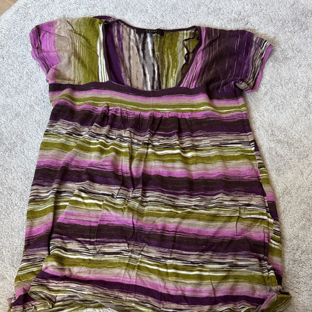 Fever Multicolor Striped Sweater Dress